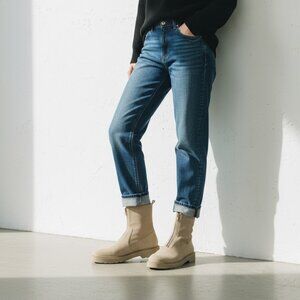 Andre Assous Vernon Bootie Women's Size 9 Taupe Water Resistant Ankle Boot